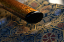 Katana Antigua Japonesa de Tachibana Munehiro con Koshirae Dorado
