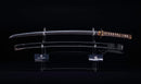 Katana Antigua Japonesa con Menuki de Libélula Tombo y Tsuba de Paisaje Sansui