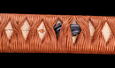 Katana Antigua Japonesa con Saya Roja y Tsuba Fukurin Momiji Dorada