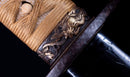 Katana Antigua Japonesa de Kaifu con Doble Hozon y Tsuba Gunbai Myōchin