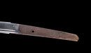 Katana Antigua Japonesa con Tsuba Sukashi de Hierro Floral, Hoja Mumei del Período Edo